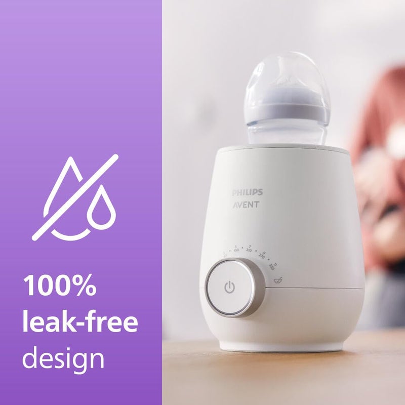 Avent سخان زجاجات فيليبس أفينت بريميوم فاست، مع تحكم ذكي في درجة الحرارة، تقنية حمام مائي، إيقاف تلقائي، نموذج SCF358 - Image 5