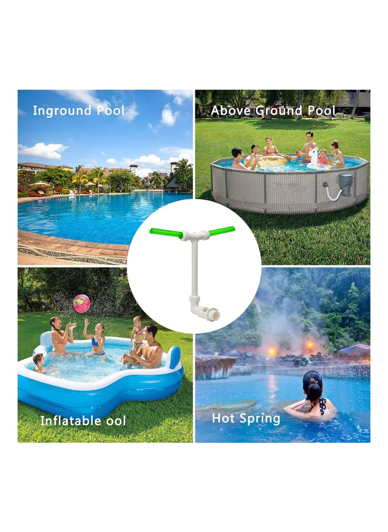 Y&D Pool Fountain, Dual Spray Water Fountains for Ground & Above Pool, Adjustable Waterfall Sprinkler Cooler Swimming Spa Temperatures  - Image 2