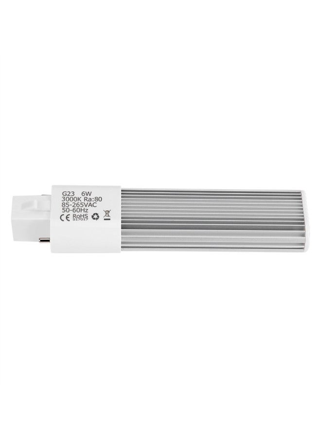 6W 2-Pin LED Compact Lamp Horizontal Recessed Tube Light Bulb Lighting Fixtures G23 Warm White - Image 5