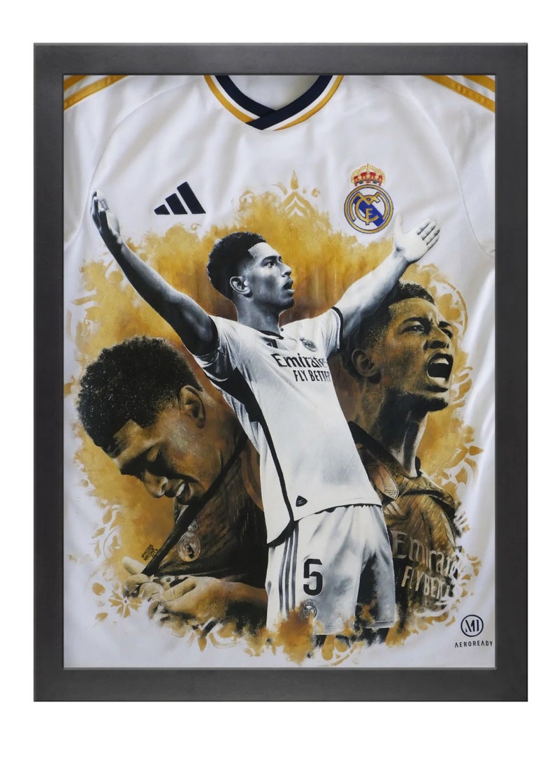 Boomah Accessories Jude Bellingham Real Madrid Jersey Art Poster with Frame 30x40cm
