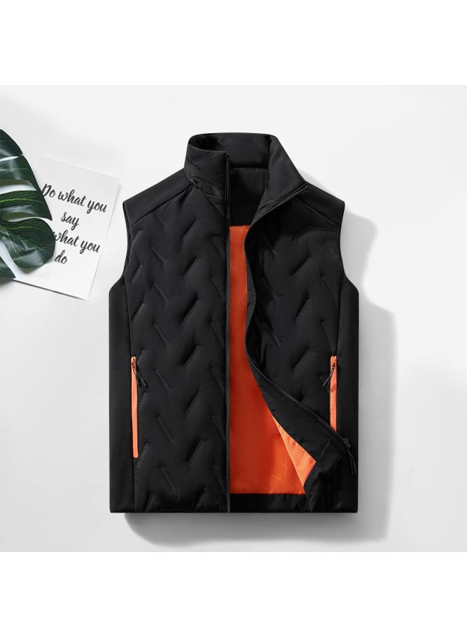 Outdoor Windproof Warm Down Cotton Running Training Sports Vest for Men and Women Autumn Winter