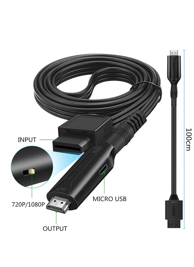 SYOSI - Wii to HDMI Converter 1080P Wii to HDMI Adapter Output Video Support for Monitor TV Projector Computer Speakers Headphones - Image 1