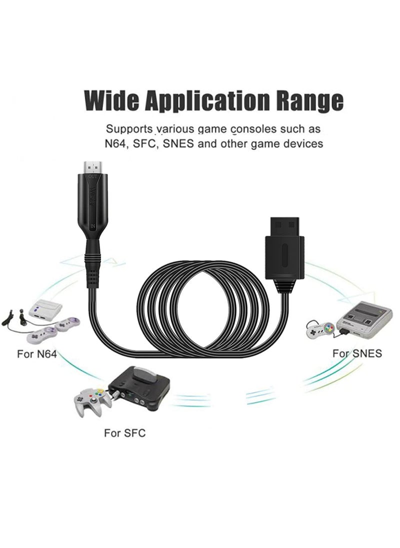 SYOSI - Wii to HDMI Converter 1080P Wii to HDMI Adapter Output Video Support for Monitor TV Projector Computer Speakers Headphones - Image 1