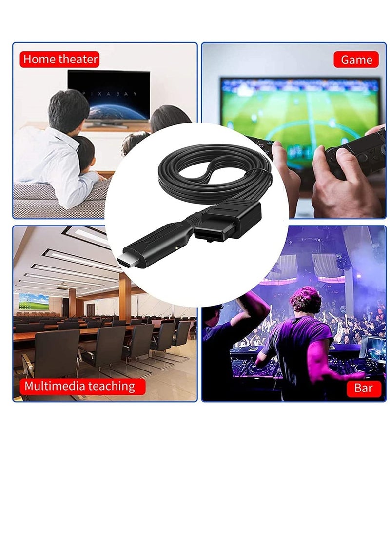 SYOSI - Wii to HDMI Converter 1080P Wii to HDMI Adapter Output Video Support for Monitor TV Projector Computer Speakers Headphones - Image 1