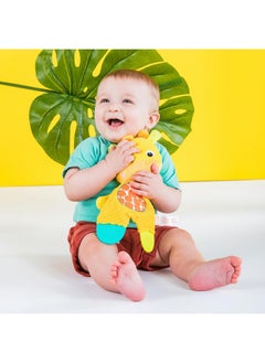 Bright Starts Snuggle & Teethe Bpafree Crinkle Teething Plush Baby Toy Giraffe  - Image 4