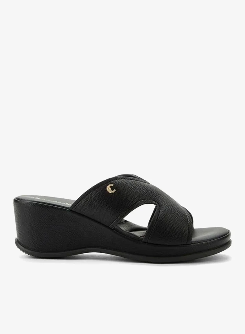 لو كونفورت Slip On Sandal With Wedge Heel
