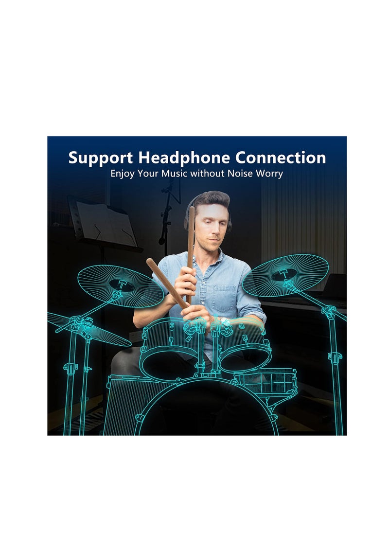 AeroBand - AeroBand PocketDrum 2 Plus Electric Air Drum Kit Air Drumsticks with Drumsticks, Pedals, Bluetooth, USB MIDI Function, Electronic Drums for Adults, Kids, Gift - Image 1