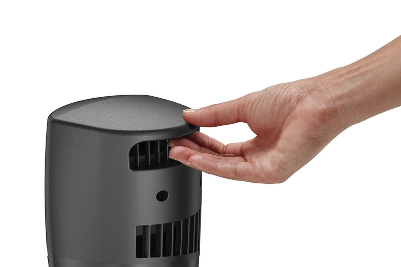 Lasko 12" Twist-Topâ„¢ 3-Speed Portable Tower Table Fan Widespread Oscillation for Bedroom, Office, Black, 4911 - Image 3
