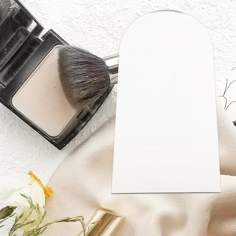 PRETYZOOM 5pcs Irregular Acrylic Cosmetic Mirror DIY Supply 10x20cm Arch Shape 2mm Thick Decorative Wall Hanging Mirrors for Household Beauty Tools - Image 4