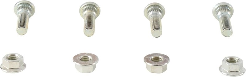 ALL BALLS Racing Wheel Stud and Nut Kit 85-1011 Compatible with/Replacement for Yamaha YFM50 Raptor 2004-2008, YFM80 Badger 1998-2001, YFM80 Grizzly 2005-2008, YFM80 Raptor 2002-2008 - Image 1