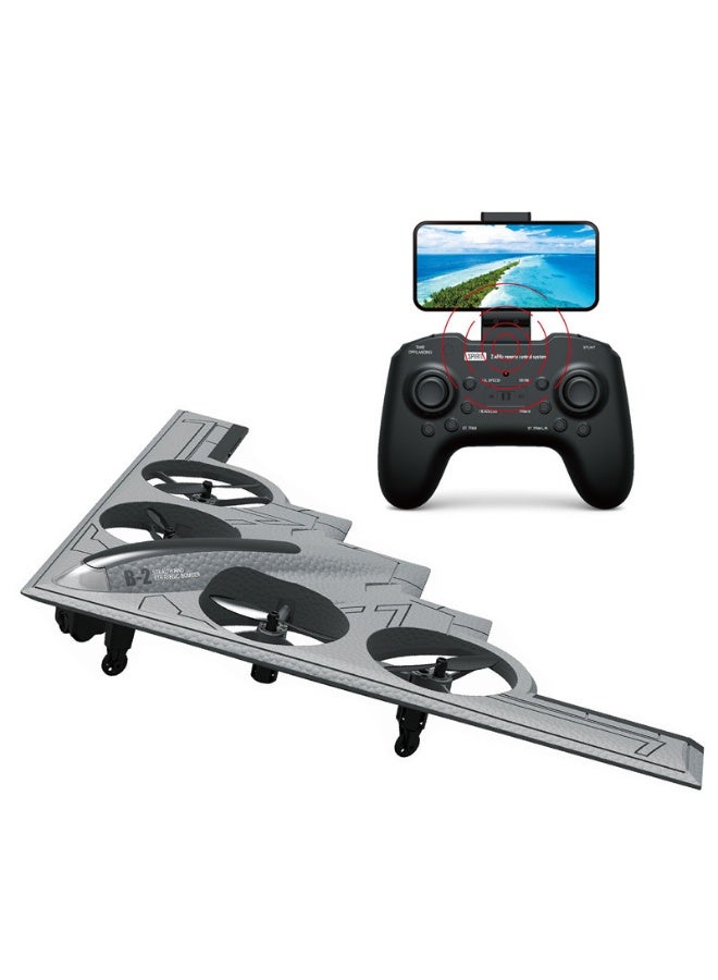 BlueFire B2 Spirit Stealth Bomber RC Drone with WiFi FPV Camera – 2.4GHz Long Range Remote Control Airplane, Automatic Hover, Gyro Stabilization, Assisted Landing, 360° Stunts, Realistic B-2 Replica Electric RC Plane, Easy to Fly for Beginners & Experts - Image 2