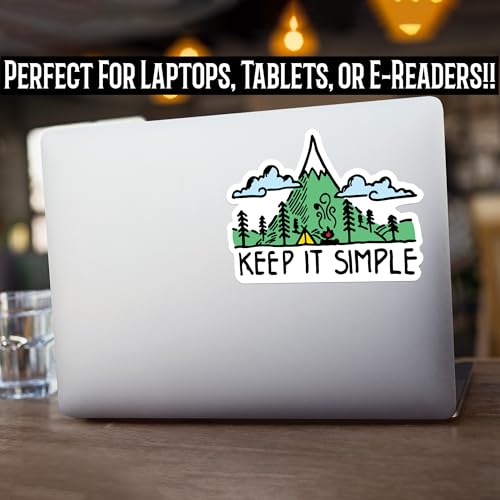 KCD Keep It Simple Mountain Forest Vinyl Decal Sticker | Cars Trucks Vans SUVs Walls Cups Laptops | 5 Inch | Full Color Printed and Laminated | KCD2661 - Image 5