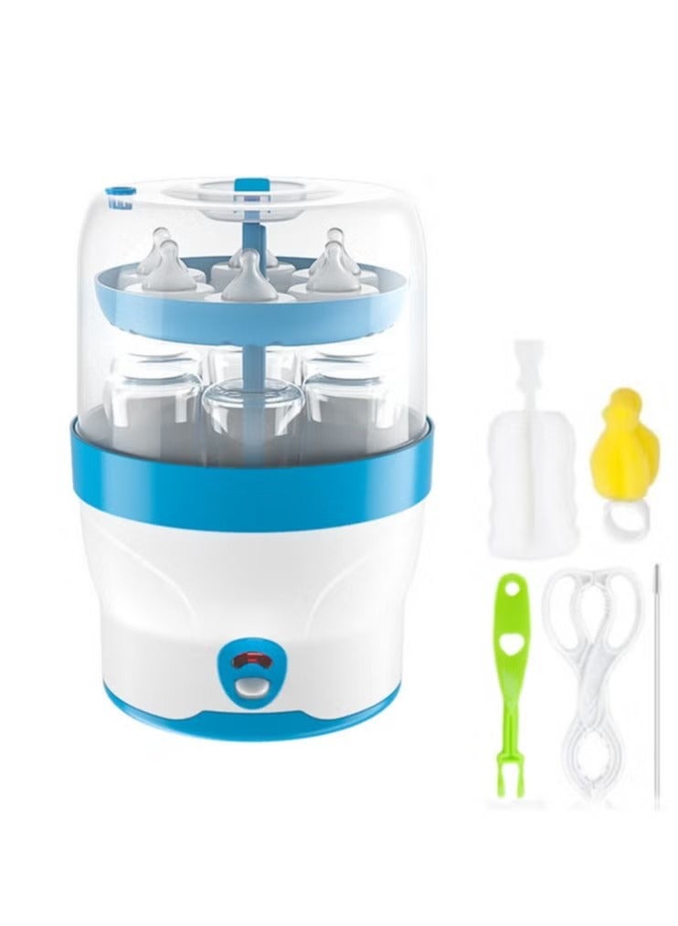 Compact Electric Steam Baby Bottle Sterilizer, Baby Bottle Steam Sterilizer Sanitizer, Large Capacity, One Button Control, for Baby Bottles, Pacifiers, Breast Pumps