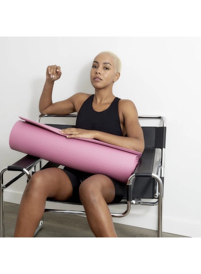 B YOGA B MAT Impact – Heavy‑Duty 10 mm NBR Fitness Mat for High‑Impact Workouts (Orchid) - Image 3