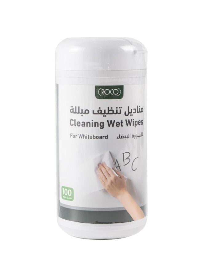 منظف ​​المجلس مناديل تنظيف مبللة مسبقًا/غير سامة، بلاستيك أبيض