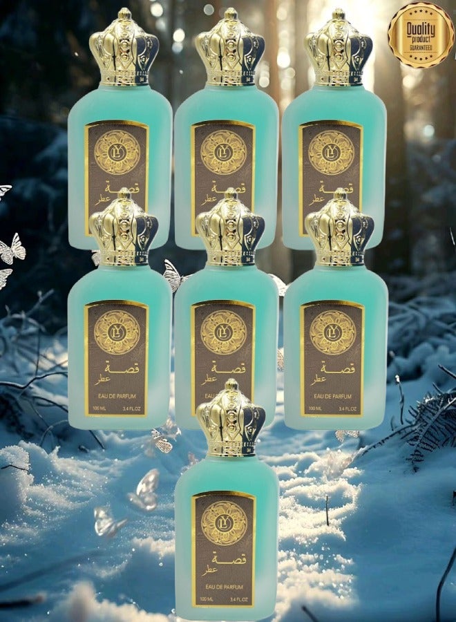 LY 7 Pieces Qissah Valley Perfume 100ml EDP - Image 1