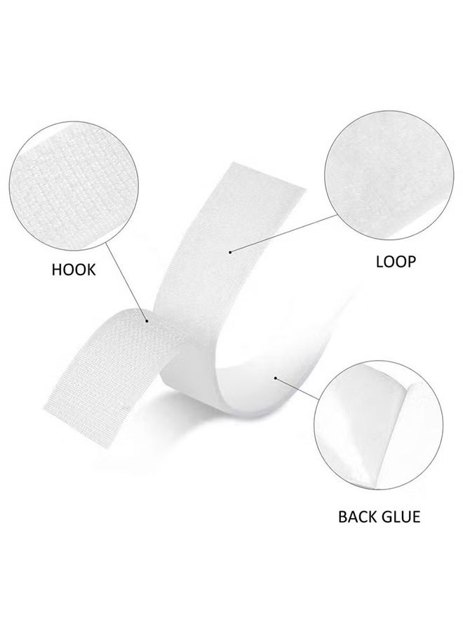 S-Color شريط لاصق فيلكرو لاصق ذاتي اللصق من الخلف، شديد التحمل وقابل لإعادة الاستخدام على الوجهين، 6 أمتار * 2 سم - Image 3