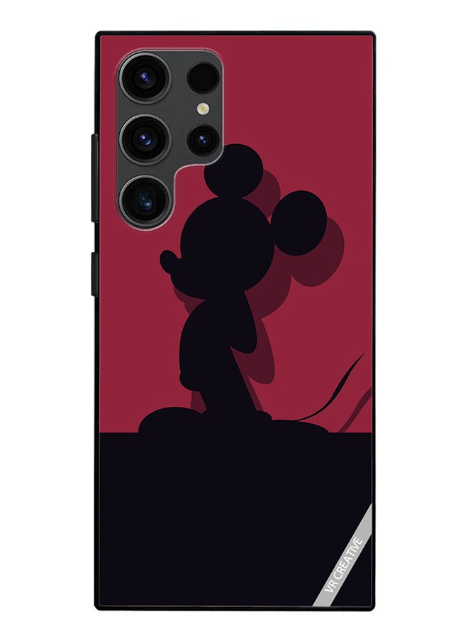 VR CREATIVE Protective Case Cover For Samsung Galaxy S24 Ultra Mickey Red Design Multicolour - Image 1