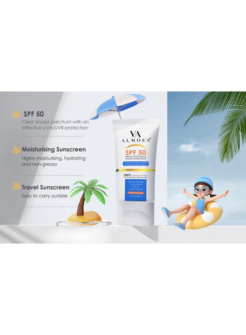 Almoes UV Clear Broad-Spectrum SPF 50- 50ml - Image 2