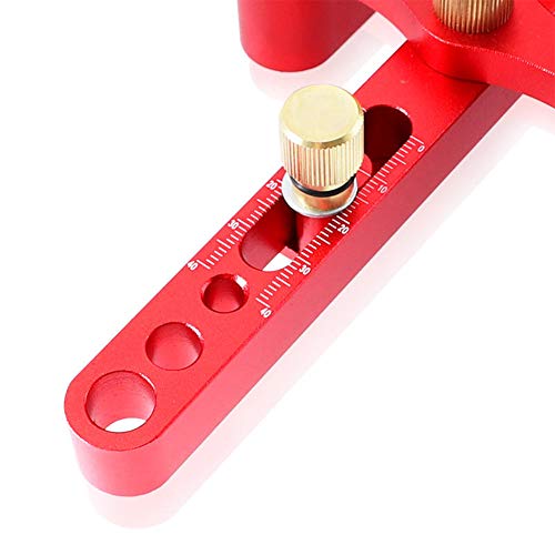 Joywayus Self Centering Dowelling Jig, Imperial Standard 1/4"5/16"3/8" Dowels Jig Accessories, Wood Dowel Hole Drilling Guide Woodworking Tools Positioner Locator Update Wavy - Image 5