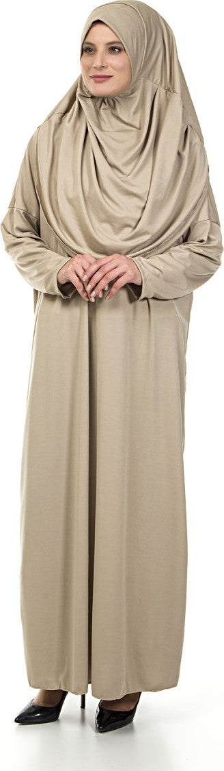 İhvan Ikhwan One Piece Prayer Dress - Mink - 5015  - Image 2