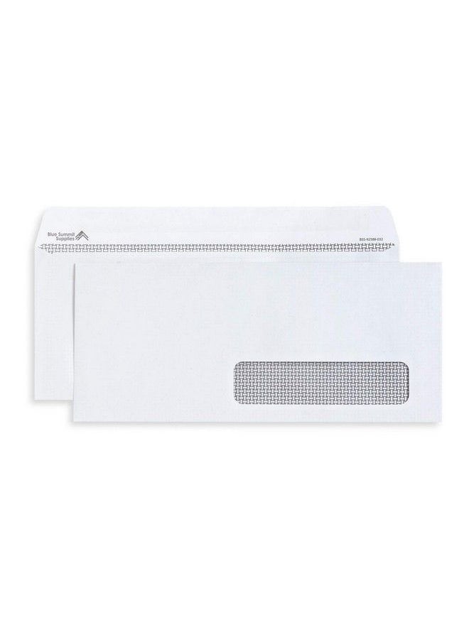 Blue Summit Supplies 500 Self Seal Number 10 Single Right Window Envelopes Security Lining Designed For Secure Mailing Of Invoices Documents And Business Statements 4 1 8 X 9 1 2 Inches 500 Ct  - Image 1