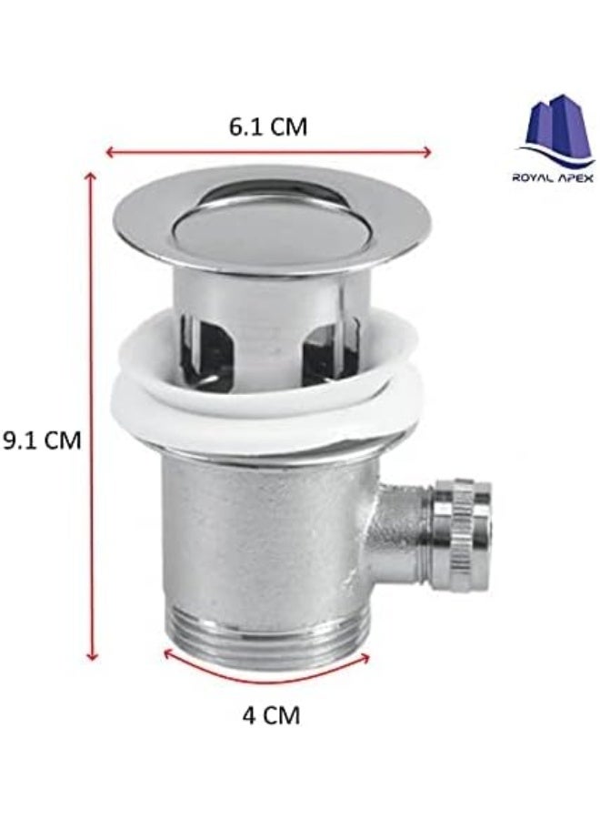 Royal Apex Lever-Operated Sink Drain Fitting Brass 1 1/4 Inch For Wash Basin - Image 3