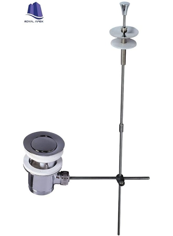 Royal Apex Lever-Operated Sink Drain Fitting Brass 1 1/4 Inch For Wash Basin - Image 4