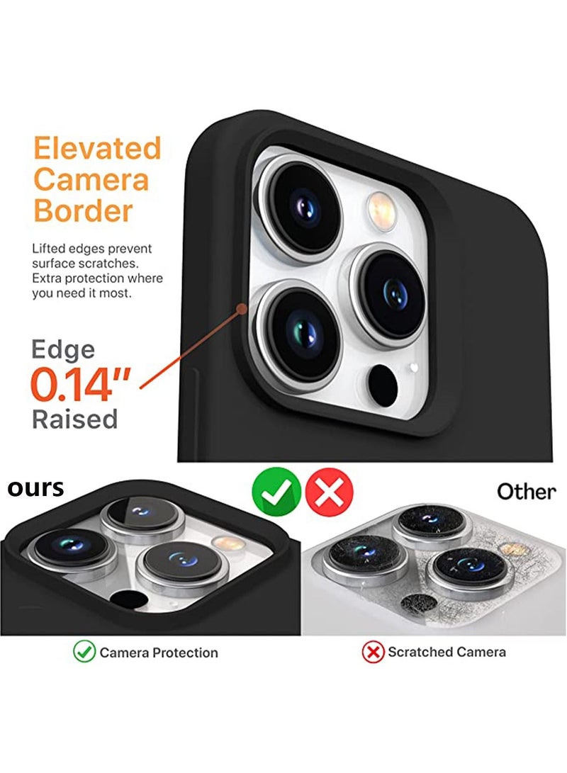 إيف iPhone 14 Pro Case (6.1 inch) ، سائل سائل Slimproom Pumper Protction Phone Cover مع بطانة الألياف الدقيقة الناعمة المضادة للخلع لـ 14 ملحقات محترفة مع شعور مريح اللمس - Image 3