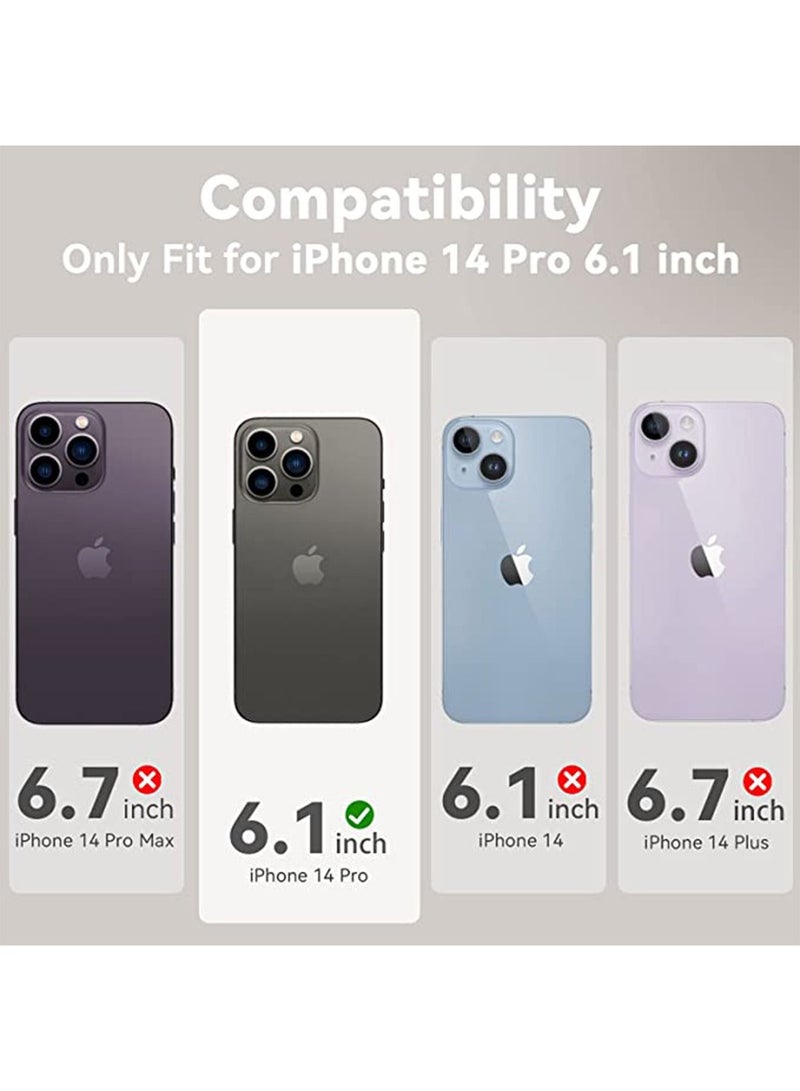 إيف iPhone 14 Pro Case (6.1 inch) ، سائل سائل Slimproom Pumper Protction Phone Cover مع بطانة الألياف الدقيقة الناعمة المضادة للخلع لـ 14 ملحقات محترفة مع شعور مريح اللمس - Image 2