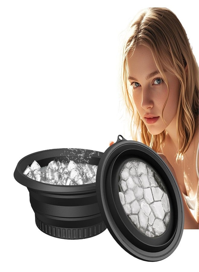 TRIVOT Ice Face Bowl for Eye Bag & Dark Circle Relief – Collapsible Silicone Facial Ice Bath with Built-in Ice Tray & Cold Therapy – Portable Skincare Spa Home & Travel (Multicolor) - Image 1