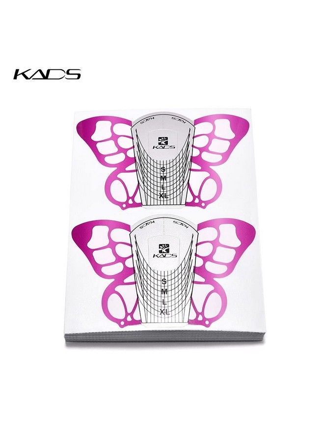 KADS 100Pcs Butterfly Nail Extension Forms Self Adhesive Gel Nail Extension Nail Forms For Acrylic Nails Tips - Image 5