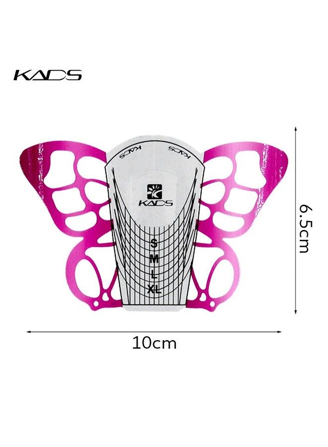 KADS 100Pcs Butterfly Nail Extension Forms Self Adhesive Gel Nail Extension Nail Forms For Acrylic Nails Tips - Image 4