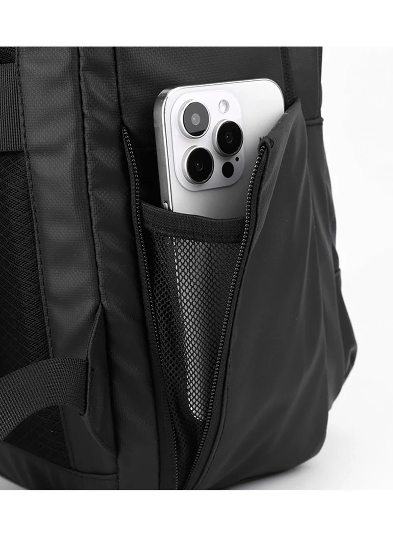 Hike  Unisex Computer Shoulder Backpack Water Resistant Daypack with Built in USB port and Separate Laptop Compartment for Travel/Business/College, HK2301, Black  | Best Price UAE