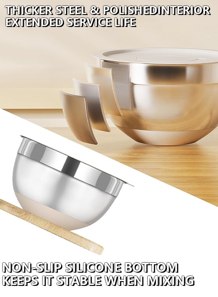 مزيج وعاء مع غطاء محكم، مثالي للمزج وتقديم الأطباق - Image 5