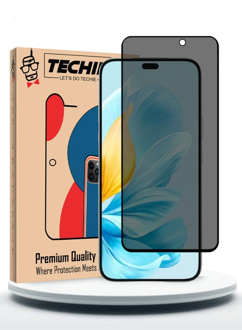 Premium Privacy Tempered Glass Screen Protector for honor 200 lite 5G - Anti Bubbles 9H Hardness 0.33 mm Rounded Edges Easy Installation