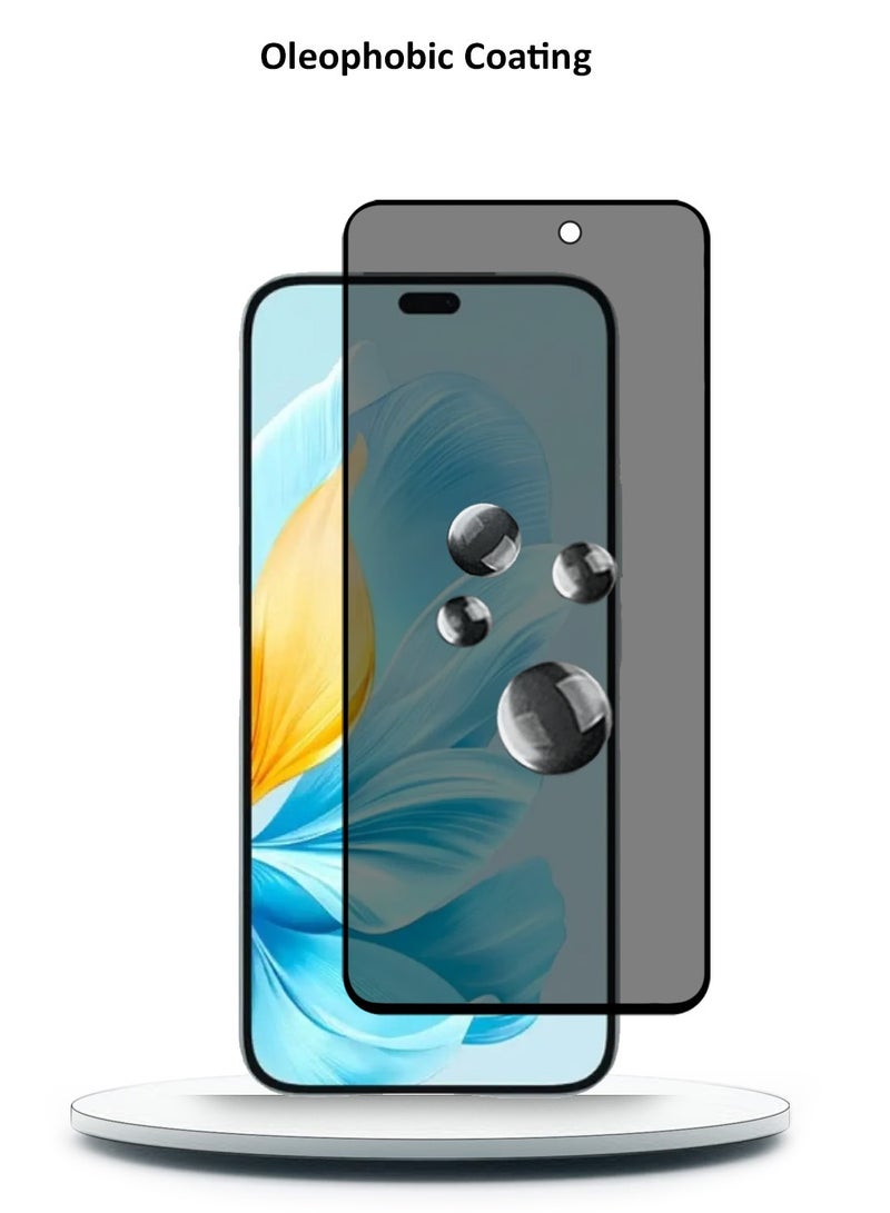 Premium Privacy Tempered Glass Screen Protector for honor 200 lite 5G - Anti Bubbles 9H Hardness 0.33 mm Rounded Edges Easy Installation