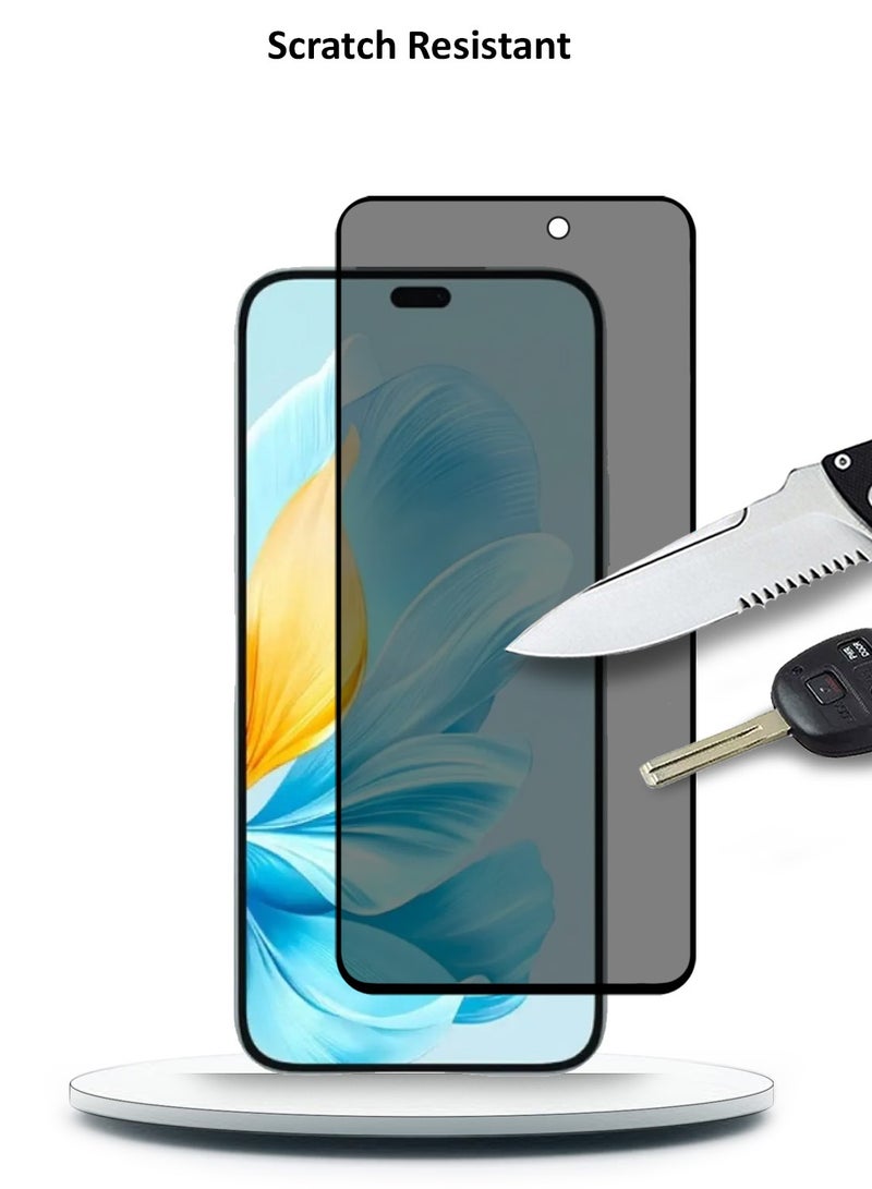 Premium Privacy Tempered Glass Screen Protector for honor 200 lite 5G - Anti Bubbles 9H Hardness 0.33 mm Rounded Edges Easy Installation