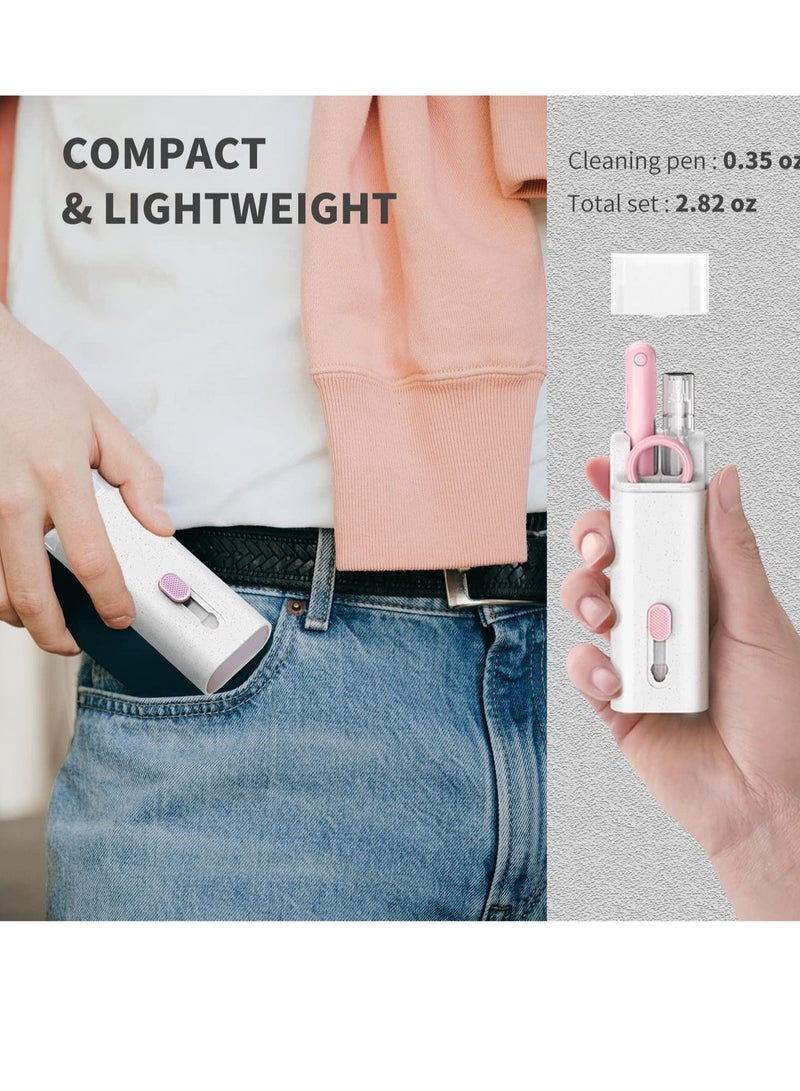 7-in-1 Laptop & Keyboard Cleaning Kit – Multifunctional Electronics Cleaning Tool for MacBook, Tablet, Earphones & Screen – Includes Soft Brush, Keycap Puller, Flocked Sponge, Detailing Pen & Cleaning Spray Bottle - Image 5