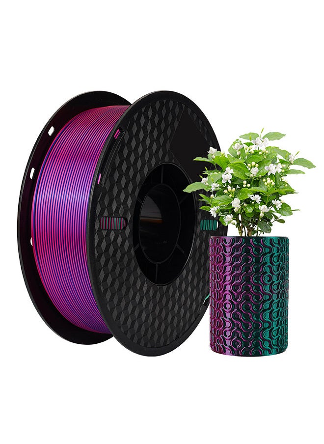 KINGROON 3D Printer PLA Filament 1KG 1.75mm Triple Color Silk PLA Filament 3D Printing Material Degradable Eco- friendly Spool Dimensional Accuracy +/-0.03mm Standard 1 Roll - Red Green Blue  - Image 1
