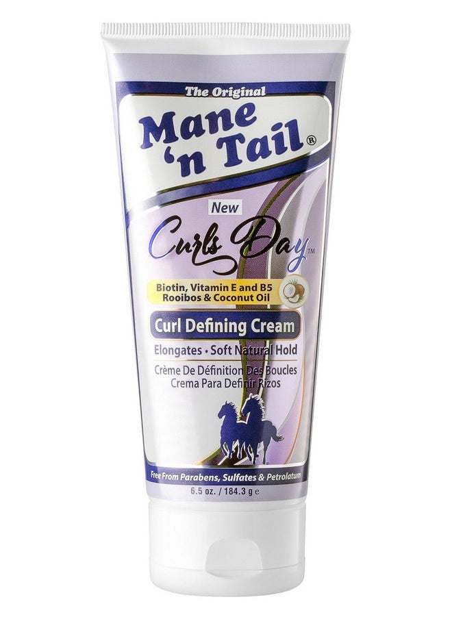 Mane 'n Tail Ane 'N Tail Curls Day Curl Defining Cream With Biotin Vitamin E And B5 Rooibos & Coconut Oil For Soft Natural Hold Sulfate And Paraben Free (Curl Defining Cream)  - Image 2