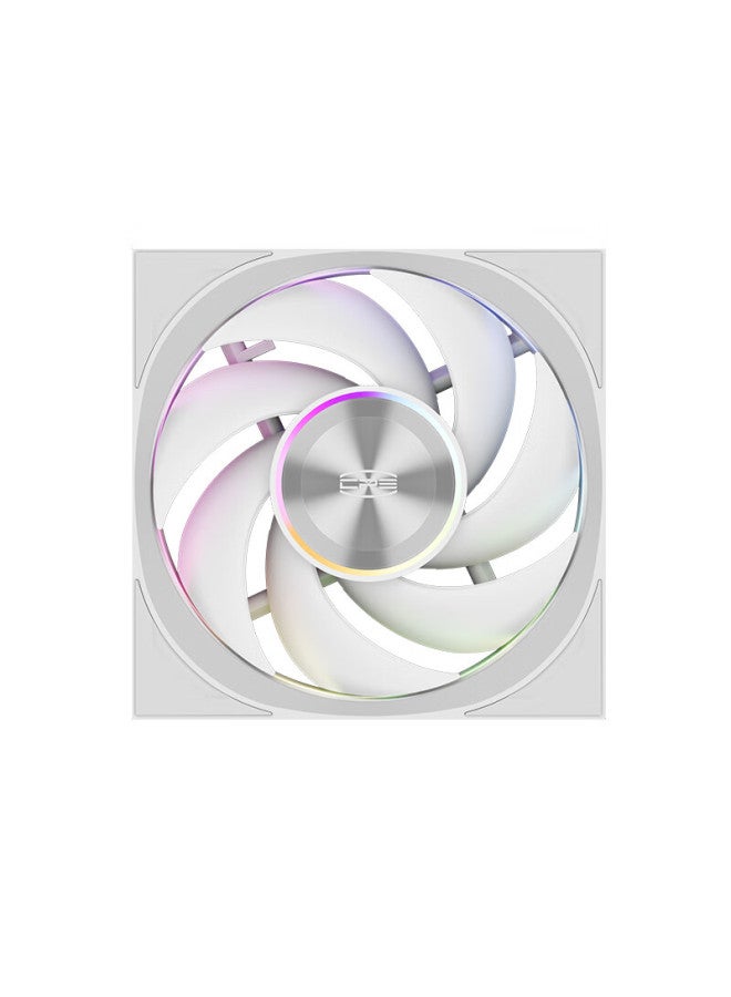 Pccooler Light Wing F7 X120 Argb White, Jingye 12cm Case Fan, Wireless Building Block Connection/argb Lighting Sync/pwm Temperature Control Speed Adjustment/dual Ball Bearing - Image 2