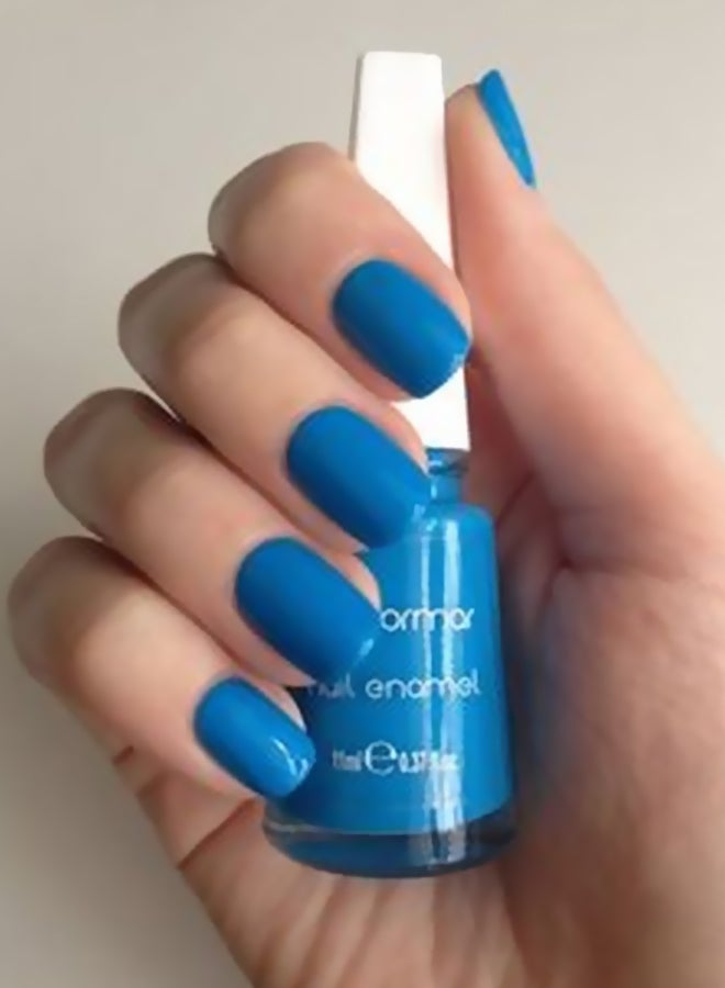 flormar Shiny Nail Enamel 430 Light Blue-Bright Color - Image 3
