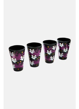 Disney 4 Pcs Mickey Ghost Bamboo Tumblers 200 ml, Black  - Image 1