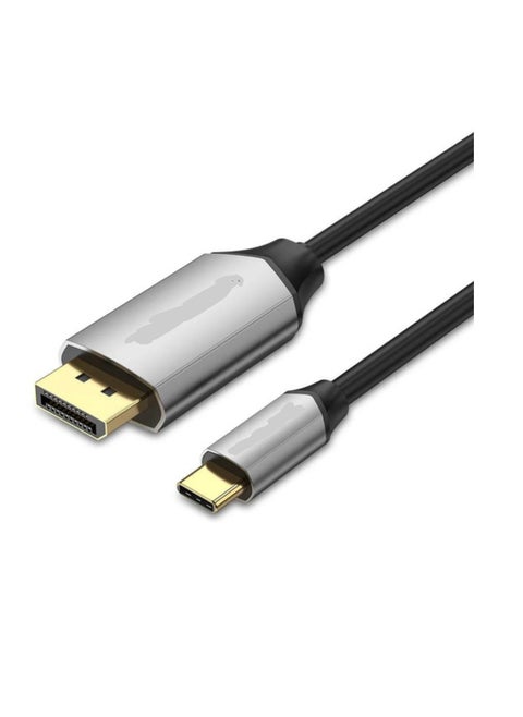 USB C to DisplayPort Cable 5FT [4K@60Hz, 2K@165Hz, 2K@144Hz], USB Type C to DP 1.2v Cord, Thunderbolt 3/4 Compatible for MacBook Pro/Air, iMac, iPad Pro 2020, XPS 15/13, Galaxy S20/S10
