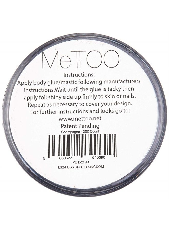 Mettoo Champagne Body Foil, 200 Count