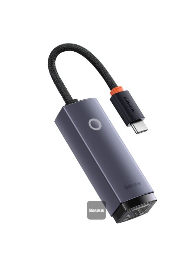بيسوس محول إيثرنت Baseus Lite Series Type-C إلى RJ45 بسرعة 1000 ميجابت في الثانية - رمادي فلكي - Image 4