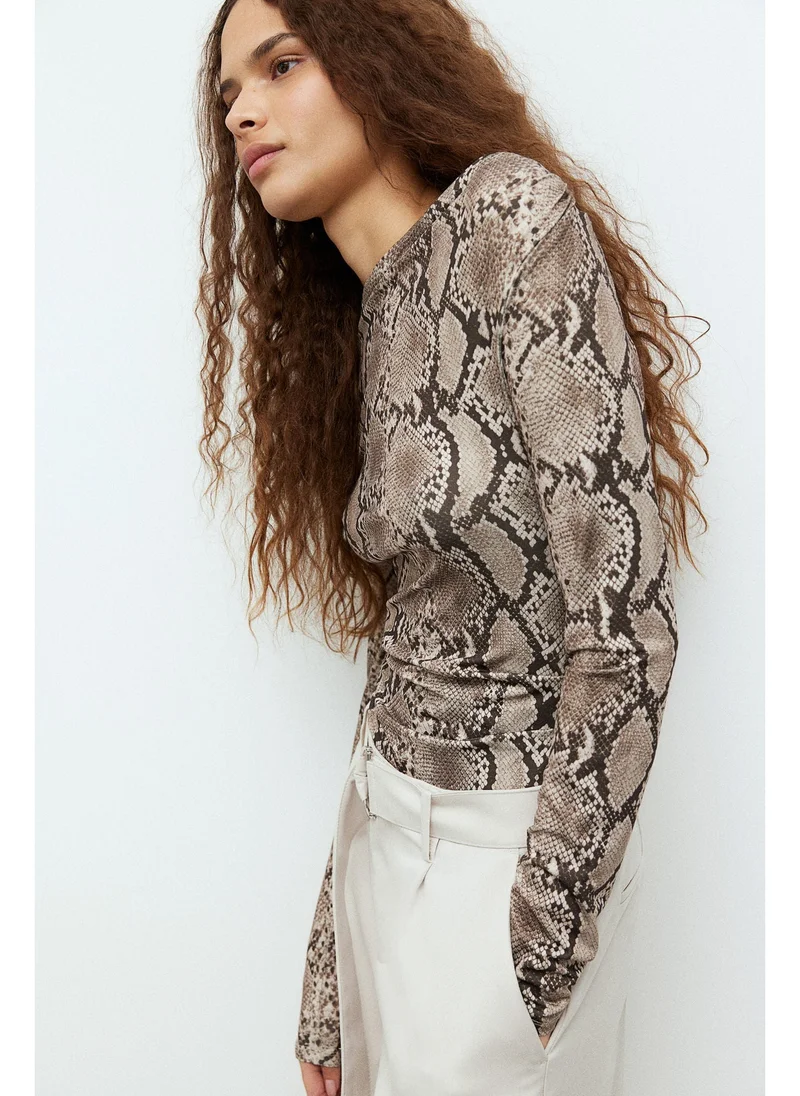H&M Draped jersey top