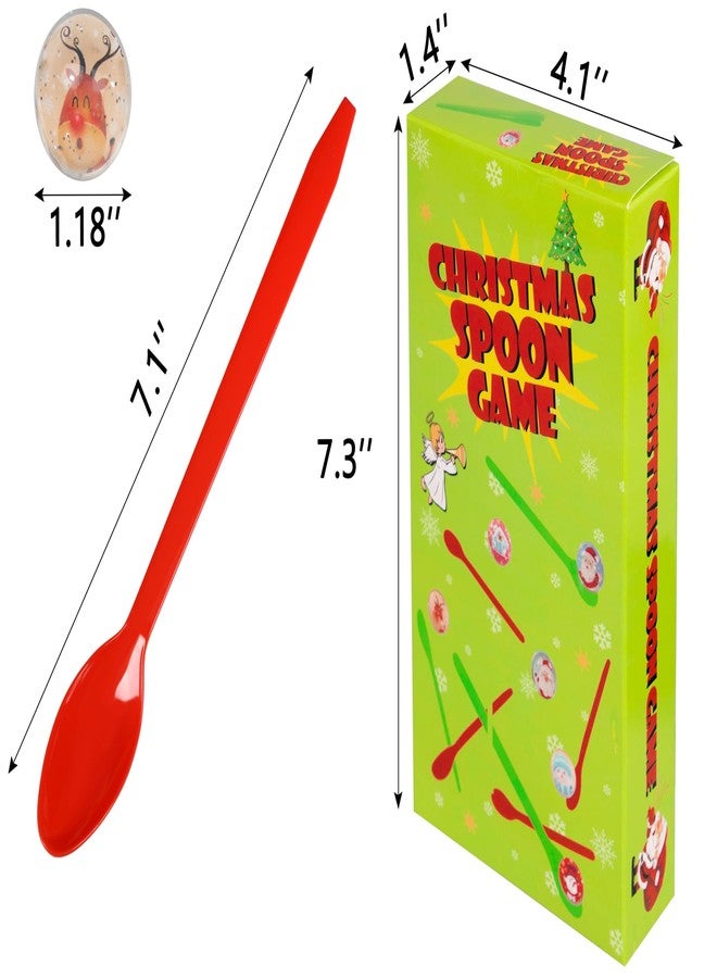 luck sea Christmas Game Bouncy Ball Spoon Relay Race Toy for Adults Indoor Outdoor Decorations Xmas/Holiday/Winter Party Supplies Favors - Image 4