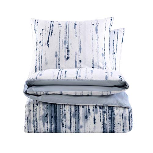 City Scene - Queen Duvet Cover Set, 100% Soft & Reversible Cotton Bedding for Year Round Comfort, 3 Piece Bed Set with Matching Pillowcases (Sokal Blue) - Image 4